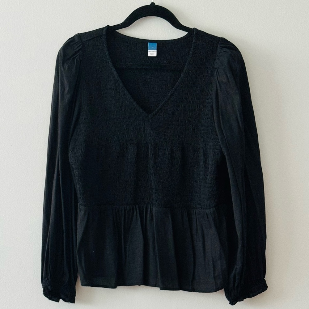 Old Navy smocked peplum top